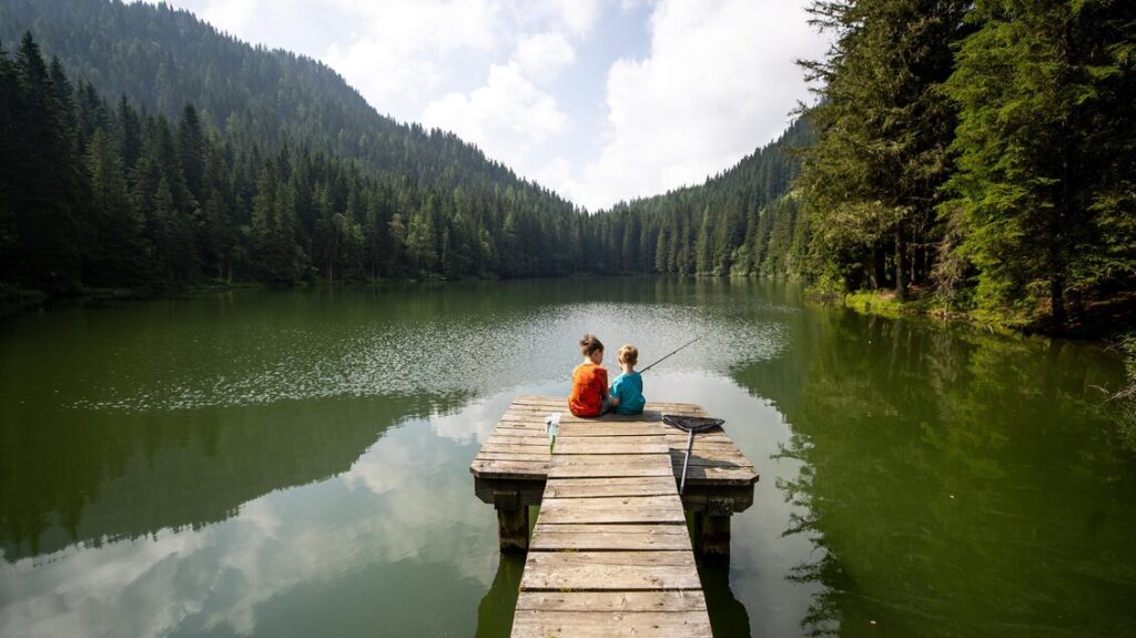 Angeln am idyllischen Auerlingsee bei Sankt Lambrecht – Natur und Ruhe ganz nah.